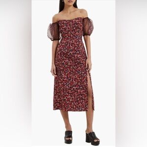 French Connection
Clara Floral Off the Shoulder Puff Sleeve Dress